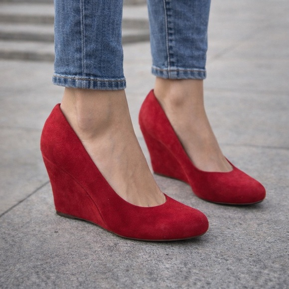 easy street Shoes - Easy Street Women's Vibrant Red Heels